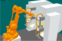 ABB机器人打磨抛光水槽,高效,智能自动化